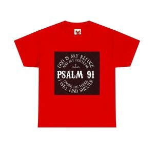 Biblical Tee - Psalms 91 - Unisex Heavy Cotton